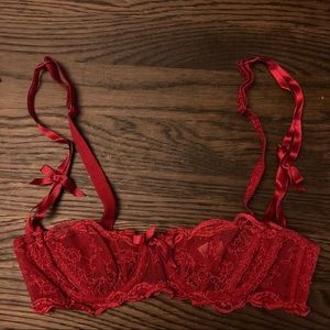 Agent Provocateur Love Demi red lace bra in 32B